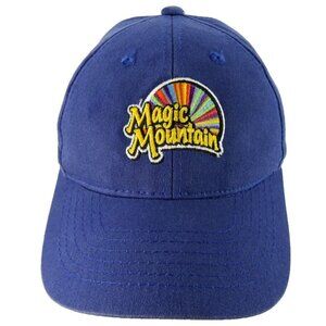 Vintage Magic Mountain Waterpark Souvenir Hat Cap Blue Moncton New Brunswick